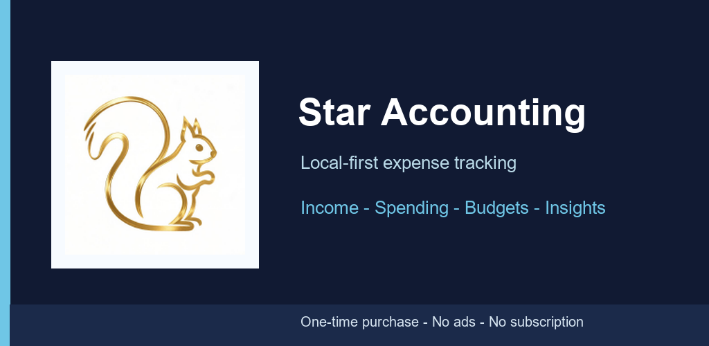 发财小记 Star Accounting 本地优先记账应用宣传图